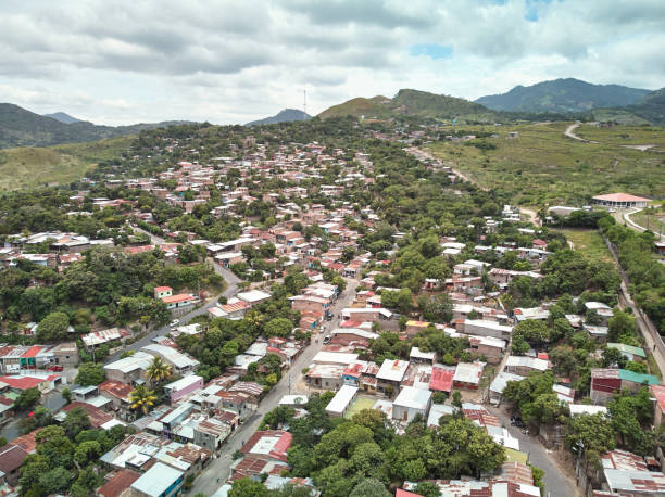 istock Small rural houses on hills 1169073135