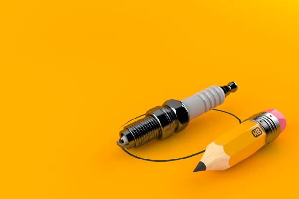 istock Car candle with pencil 1169074181