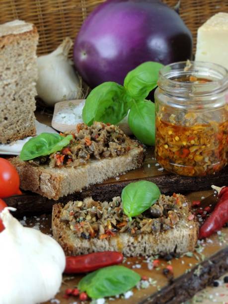 istock Mixture of mushrooms, eggplant and chilli 1169075620