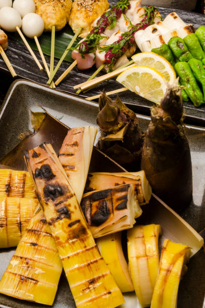 istock Grilled bamboo shoots in spring cooking 1169083475