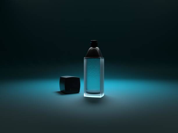 CGI packshot with studio lighting stock photo