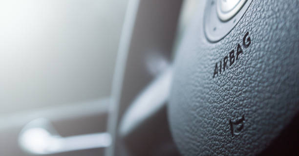 airbag lettering on the steering wheel