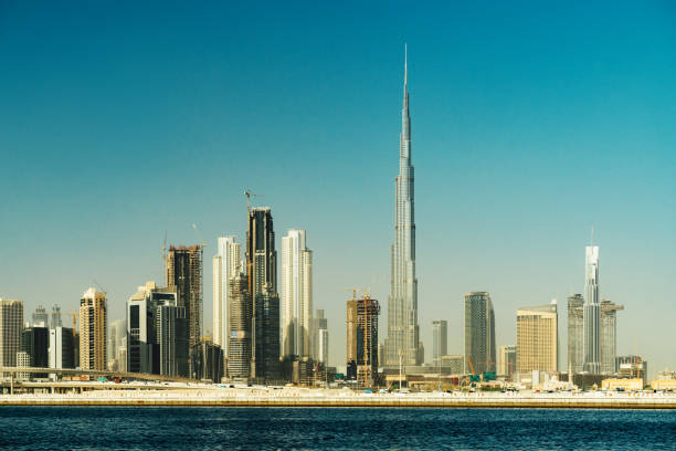 istock Modern Dubai Skyscrapers with Burj Khalifa tower 1169088052