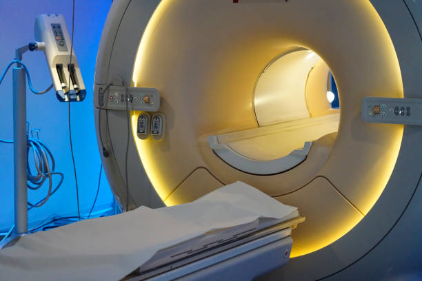 Magnetic resonance imaging or MRI scanner stock photo