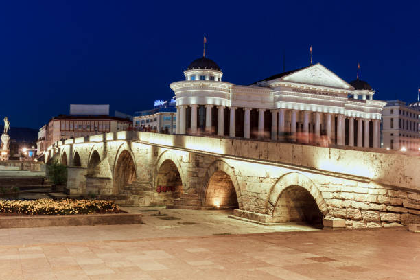 istock Skopje Old Stone Bridge 1169089222