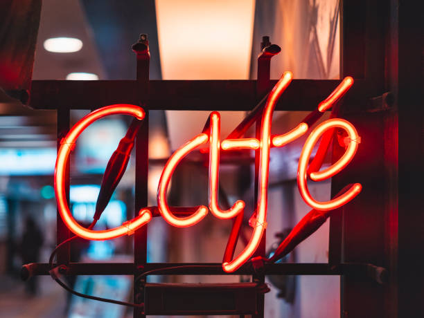 istock Cafe neon sign Lights decoration Cafe shop Restaurant 1169098033