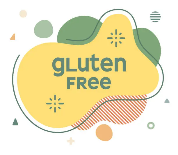 Vector illustration of Gluten Free Abstract Web Banner Illustration