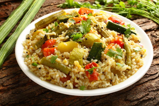 istock Plate of sambar rice 1169102881