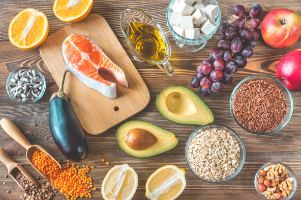 istock Foods providing low cholesterol diet 1169109206