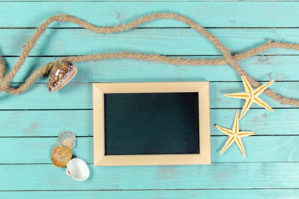istock Small wooden framed blank blackboard for your design 1169110776