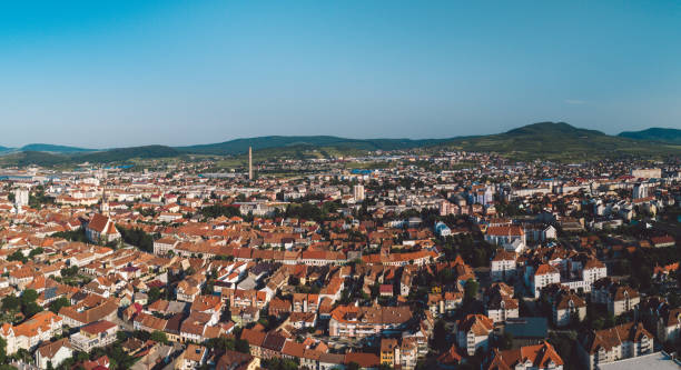 istock High Angle Shot Of Townscape Against Sky 1169111057