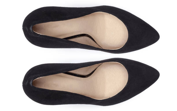 istock Female shoes on a white background. Top view. 1169117968