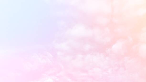 istock Soft clouds  In the sky with gentle pastel gradients 1169119056