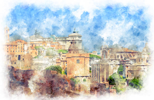 istock view of Altare della Patria in Rome 1169120709