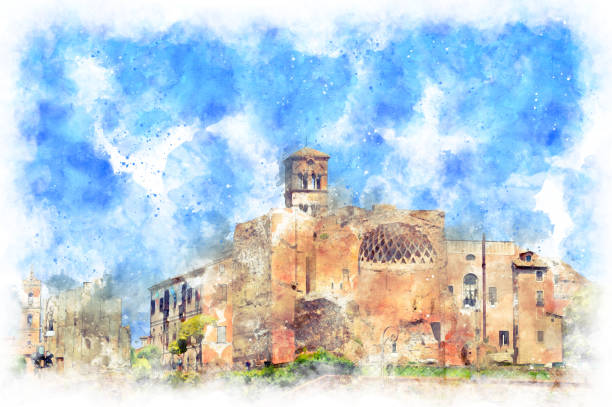 istock view on the Temple of Venus and Roma 1169120771
