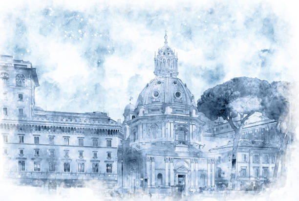 istock Church Santa Maria di Loreto, Rome, Italy 1169121034