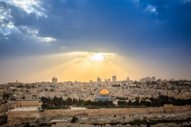 jerusalén, israel, palestina histórica, ciudad vieja de jerusalén, cúpula de la roca - dome of the rock jerusalem israel jerusalem old city fotografías e imágenes de stock