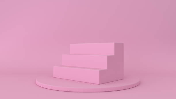istock 3d abstract background render. Platform for product display. Interior podium place. Blank decoration template for design. 1169137126