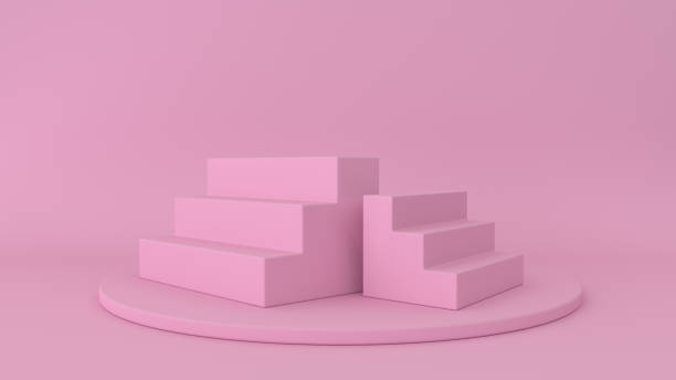 istock 3d abstract background render. Platform for product display. Interior podium place. Blank decoration template for design. 1169137227