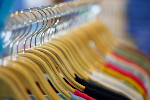 beautiful abstract blurred Clothes hanger with bokeh light