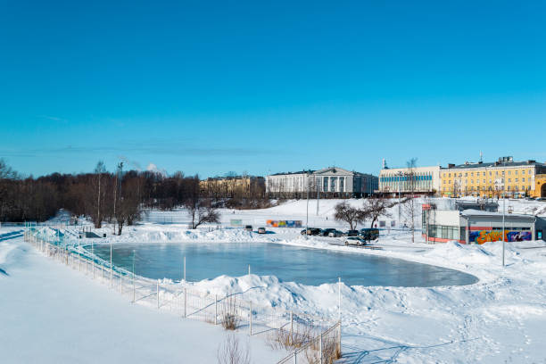 istock winter landscape with ice rink 1169137830