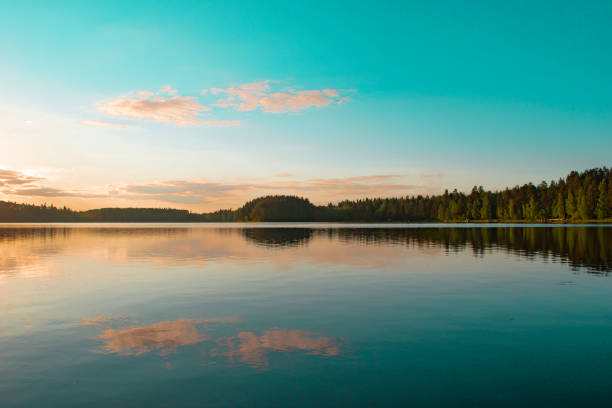 Lake Päijänne, part of the Salpausselkä UNESCO Geopark in the Päijät-Häme region of Finland.