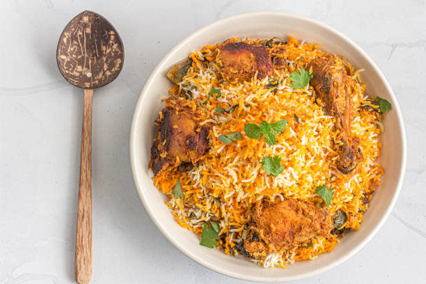 istock Chicken Biryani Directly Above Photo 1169141170