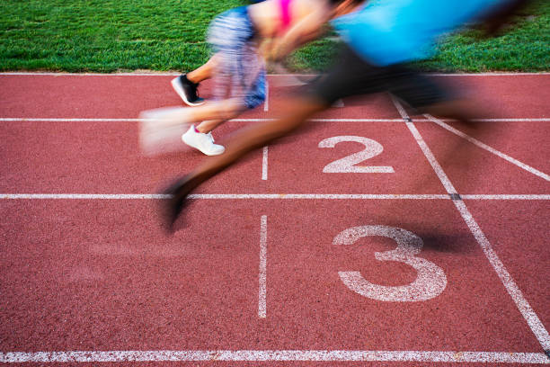 Athletes Crossing the Finish Line