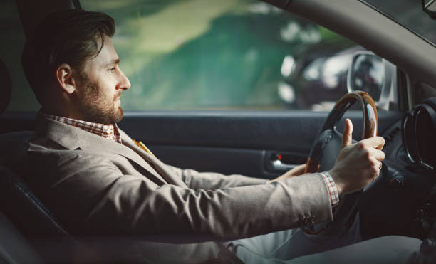 istock Man concentrated on road 1169151266