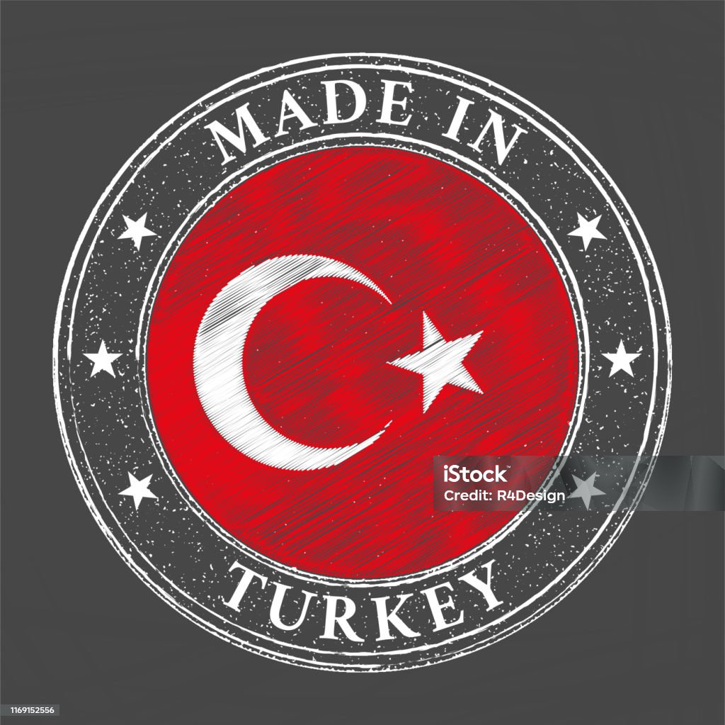 made-in-turkey-template-stock-illustration-download-image-now-grunge-image-technique