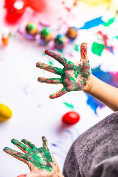 istock Colorful child hands 1169154477