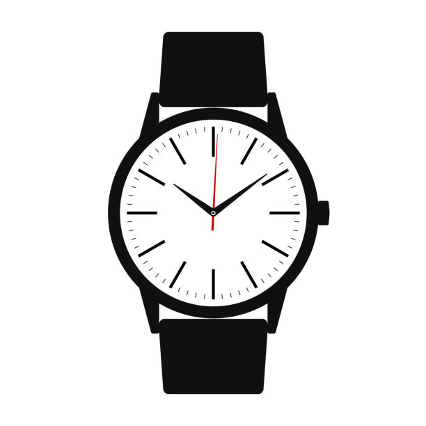 ilustrações de stock, clip art, desenhos animados e ícones de wrist watch - hour hand