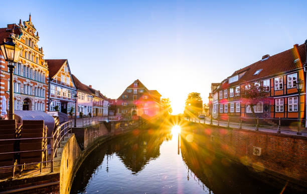 old town of stade in north germany - northsea