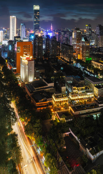 istock Modern city night view in Nanjing 1169163565
