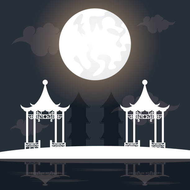 istock mid autumn festival scenery with moon 1169167453
