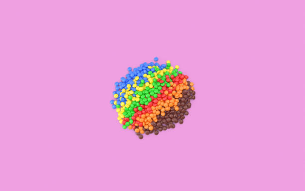 istock Candies On Pink Background with Copy Space 1169171576