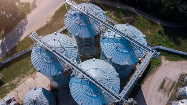 istock agro-industrial enterprise top view - large capacity 1169173323