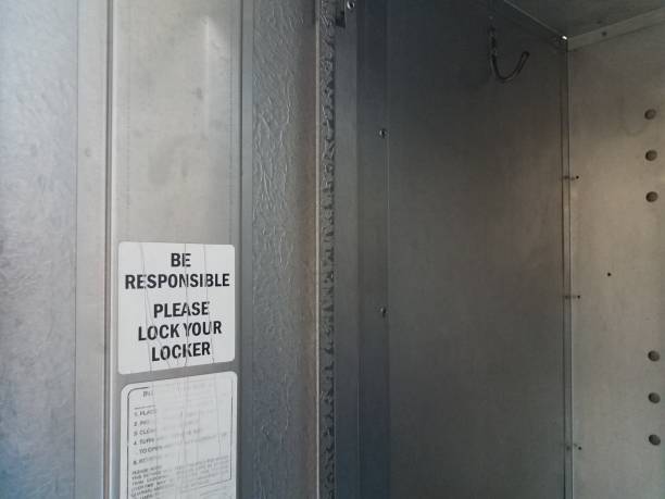 istock be responsible please lock your locker sign 1169180211