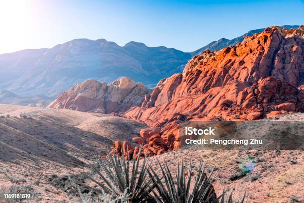 Red Rock Canyon Sunshine Stock Photo - Download Image Now - Nevada, Desert Area, Red Rock Canyon State Park - California