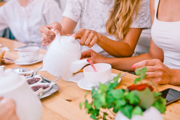 istock morning breakfast people table tea cookies jam 1169182664