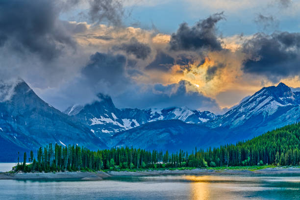 Upper Kananaskis Lake in the Canadian Rockies