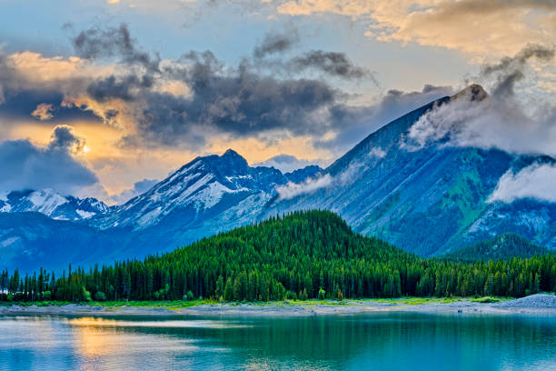Upper Kananaskis Lake in the Canadian Rockies