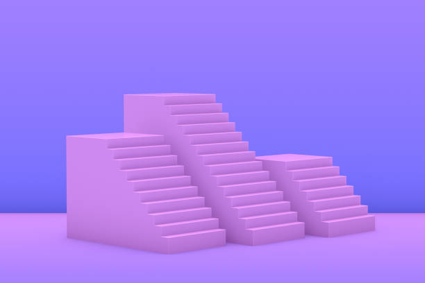 istock 3D Abstract Minimal Stairs, Ladder, Podium 1169194398