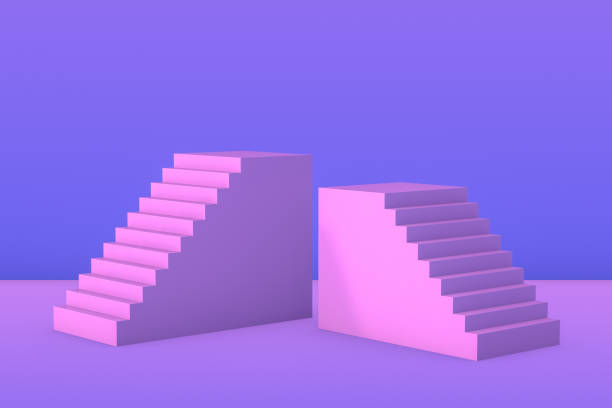 istock 3D Abstract Minimal Stairs, Ladder, Podium 1169194519