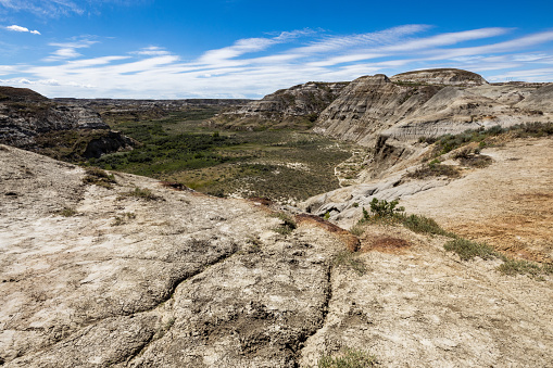 the Red Deer River Canyon of the Badlands in Alberta