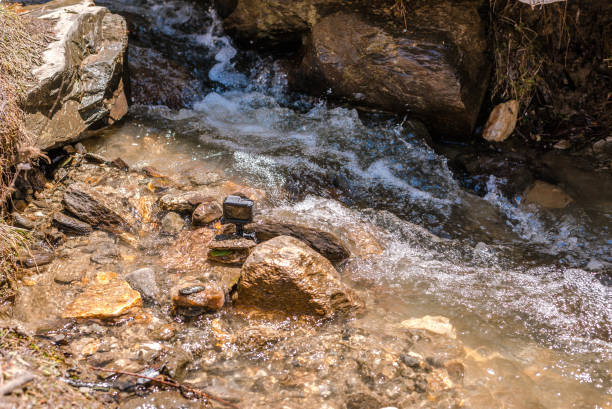 Photo of Action camera record timelapse of waterstream in himalayas