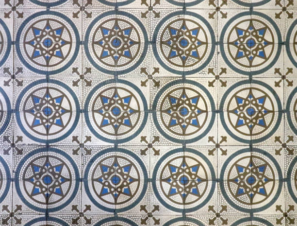 istock Architectural mosaic detail. Ceramic mosaic tile background pattern. 1169200739