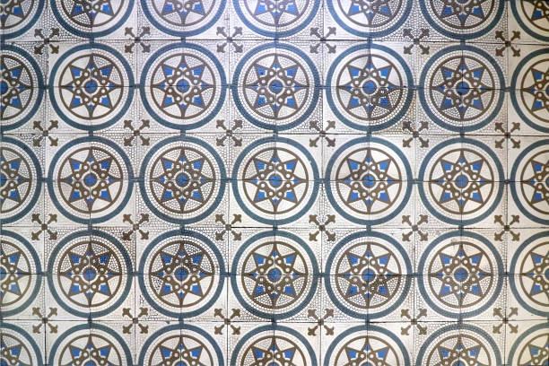 istock Architectural mosaic detail. Ceramic mosaic tile background pattern. 1169201843