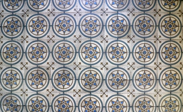 istock Architectural mosaic detail. Ceramic mosaic tile background pattern. 1169201905
