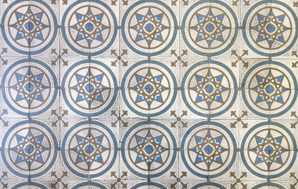 istock Architectural mosaic detail. Ceramic mosaic tile background pattern. 1169202212
